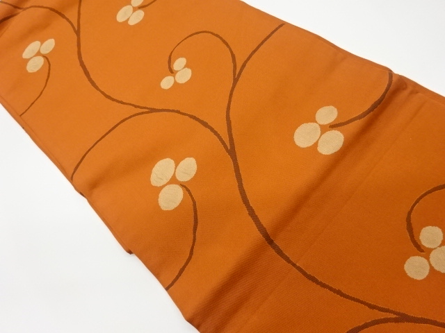 JAPANESE KIMONO / VINTAGE FUKURO OBI / WOVEN ABSTRACT ARABESQUE